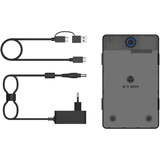 ICY BOX IB-388-CU3, Laufwerksgehäuse schwarz, Festplattengehäuse für 2,5"/3,5" SATA SSD/HDD