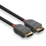 Lindy DisplayPort 1.4 Kabel, Anthra Line schwarz, 3 Meter
