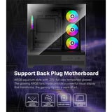 Xilence Flare X909.ARGB, Tower-Gehäuse schwarz, Tempered Glass x 2