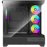 Xilence Flare X909.ARGB, Tower-Gehäuse schwarz, Tempered Glass x 2