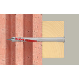 fischer Langschaftdübel DuoXpand 8x80 T  hellgrau/rot, 10 Stück