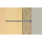 fischer Spanplattenschraube ClassicFast II 6,0x100 Senkkopf TX 100 Stück, mit Teilgewinde, verzinkt