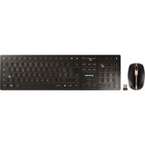 CHERRY DW 9100 SLIM, Desktop-Set schwarz/bronze, CH-Layout, Cherry SX-Scherentechnologie