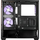 Cooler Master Elite 690 Wood, Tower-Gehäuse schwarz/holz, Tempered Glass x 2