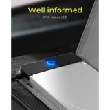 ICY BOX IB-AC603b-U3, Adapter anthrazit/schwarz, Adapter für 1x HDD/SSD mit Kunststoffhülle