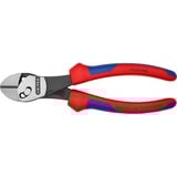 KNIPEX TwinForce Hochleistungs-Seitenschneider, Schneid-Zange rot/blau, 73 72 180