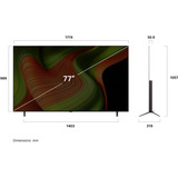 LG OLED77B59LA.AEUD evo TV, OLED-Fernseher 195 cm (77 Zoll), schwarz, UltraHD/4K, HDR, SmartTV, 120Hz Panel