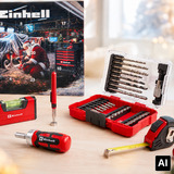 EINHELL Adventskalender 2026 (370270), Werkzeug-Set 48-teilig
