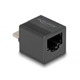 DeLOCK USB 3.2 Gen 1 Adapter mini, USB-C Stecker > RJ-45 Buchse schwarz, 90° abgewinkelt, Gigabit LAN 10/100/1.000 Mbit/s