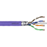 Digitus Professional Cat.6 F/UTP Verlegekabel simplex, Dca violett, 100 Meter Rolle
