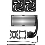 Fractal Design Radius 240 Black, Wasserkühlung schwarz