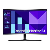 SAMSUNG Essential Monitor S32D396GAU, LED-Monitor 80 cm (32 Zoll), schwarz, FullHD, VA, Curved, VGA, HDMI, Lautsprecher, 100Hz Panel