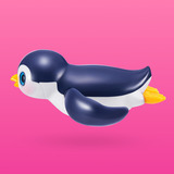 ZURU Pets Alive - Swimming Penguin, Spielfigur sortierter Artikel, eine Figur