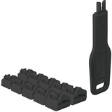 Lindy RJ45 Port Schloss (10 Stück) mit Schlüssel schwarz, Code Schwarz