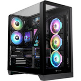 Thermaltake View 390 TG Black, Tower-Gehäuse schwarz, Tempered Glass x 2