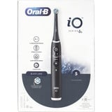 Braun Oral-B iO Series 6s , Elektrische Zahnbürste schwarz, Black Lava