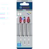 Bosch Stichsägeblatt T 102 D Clean for PP, 100mm 3 Stück