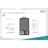 Digitus Feinmechaniker Schraubendreher Set, Bit-Satz schwarz/transparent, 115-teilig