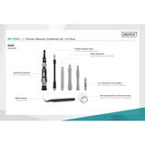 Digitus Feinmechaniker Schraubendreher Set, Bit-Satz schwarz/transparent, 115-teilig