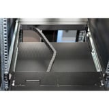 Digitus Modulare HD LCD KVM Konsole mit 19" TFT 1 Port VGA, KVM-Switch schwarz, deutsches Tastaturlayout, 1 Port VGA KVM-Anschluss, Touchpad