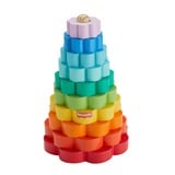 Fisher-Price Ring-Stapelspielzeug aus Holz, Geschicklichkeitsspiel 10 Holzteile