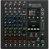 MACKIE Onyx8 , Mischpult schwarz, 8-Kanal Premium Analogmixer mit Multi-Track