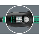 Wera Drehmomentschlüssel mit Umschaltknarre Click-Torque Lock A 6 schwarz/grün, Abtrieb 1/4" Bitaufnahme, 2,5 bis 25Nm
