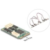 DeLOCK Mini PCIe I/O full size 4 x Seriell RS-232, Schnittstellenerweiterung 
