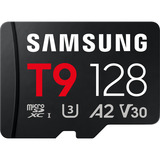 Samsung T9 microSDXC 128 GB, Speicherkarte schwarz, mit USB-Kartenleser