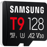 Samsung T9 microSDXC 128 GB, Speicherkarte schwarz, mit USB-Kartenleser