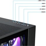 Thermaltake FTW RTX 5070 Ti Black, Gaming-PC schwarz/transparent, Windows 11 Home