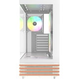Thermaltake View 270 Plus WS ARGB Snow White, Tower-Gehäuse weiß/holz, Tempered Glass x 2, Holz-Struktur