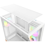 Thermaltake View 270 Plus WS ARGB Snow White, Tower-Gehäuse weiß/holz, Tempered Glass x 2, Holz-Struktur