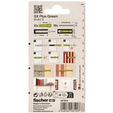 fischer Spreizdübel SX Plus Green 8x40 S K grün, 10 Stück, mit Schraube