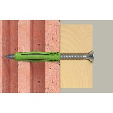 fischer Spreizdübel SX Plus Green 8x40 S K grün, 10 Stück, mit Schraube