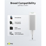 goobay USB-C PD GaN Dual-Schnelladegerät 30 W, wh weiß