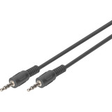 Digitus Audio-Anschlusskabel 3,5mm Klinke, Stereo schwarz, 2,5 Meter
