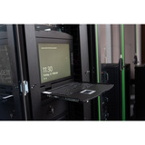 Digitus Modulare HD LCD KVM Konsole mit 19" TFT 16 Port VGA, KVM-Switch schwarz, deutsches Tastaturlayout, 16 Port VGA KVM-Switch, Touchpad