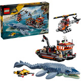 LEGO 77983 Jurassic World Mosasaurier-Angriff auf das Boot, Konstruktionsspielzeug 