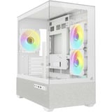 Sharkoon MK7 ARGB , Tower-Gehäuse weiß, Tempered Glass x 2