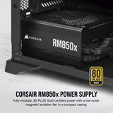 Corsair RM850x (2024) Generalüberholt, PC-Netzteil schwarz, 1x 12+4 Pin High Power GPU, 3x PCIe, Kabel-Management, 850 Watt