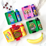 Room Copenhagen LEGO Lunch-Box Set Ninjago Green schwarz/grün, 2-teilig, mit Trinkflasche