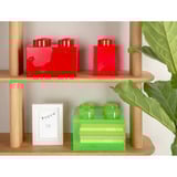 Room Copenhagen LEGO Storage Brick 4 Top Lid Translucent, Aufbewahrungsbox hellgrün/transparent