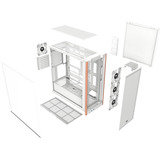 Thermaltake S370 WS Snow White, Tower-Gehäuse weiß, Tempered Glass