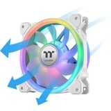 Thermaltake SWAFAN 12 RGB Radiator Fan TT Premium Edition White (3-Fan Pack), Gehäuselüfter weiß, 3er Pack, inkl. Controller, 120 mm
