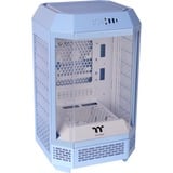 Thermaltake The Tower 250 Hydrangea Blue, Tower-Gehäuse hellblau, Tempered Glass