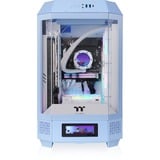 Thermaltake The Tower 250 Hydrangea Blue, Tower-Gehäuse hellblau, Tempered Glass