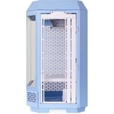 Thermaltake The Tower 250 Hydrangea Blue, Tower-Gehäuse hellblau, Tempered Glass