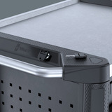 Wera 9705 Tool Rebel Werkstattwagen Stainless 1, mit Bestückung, Werkzeugwagen schwarz/silber, 177-teilig, im exklusiven Tool Rebel Design