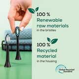 Beurer SC Premium Plaque Eraser Green Planet, Aufsteckbürste schwarz, 4er Pack